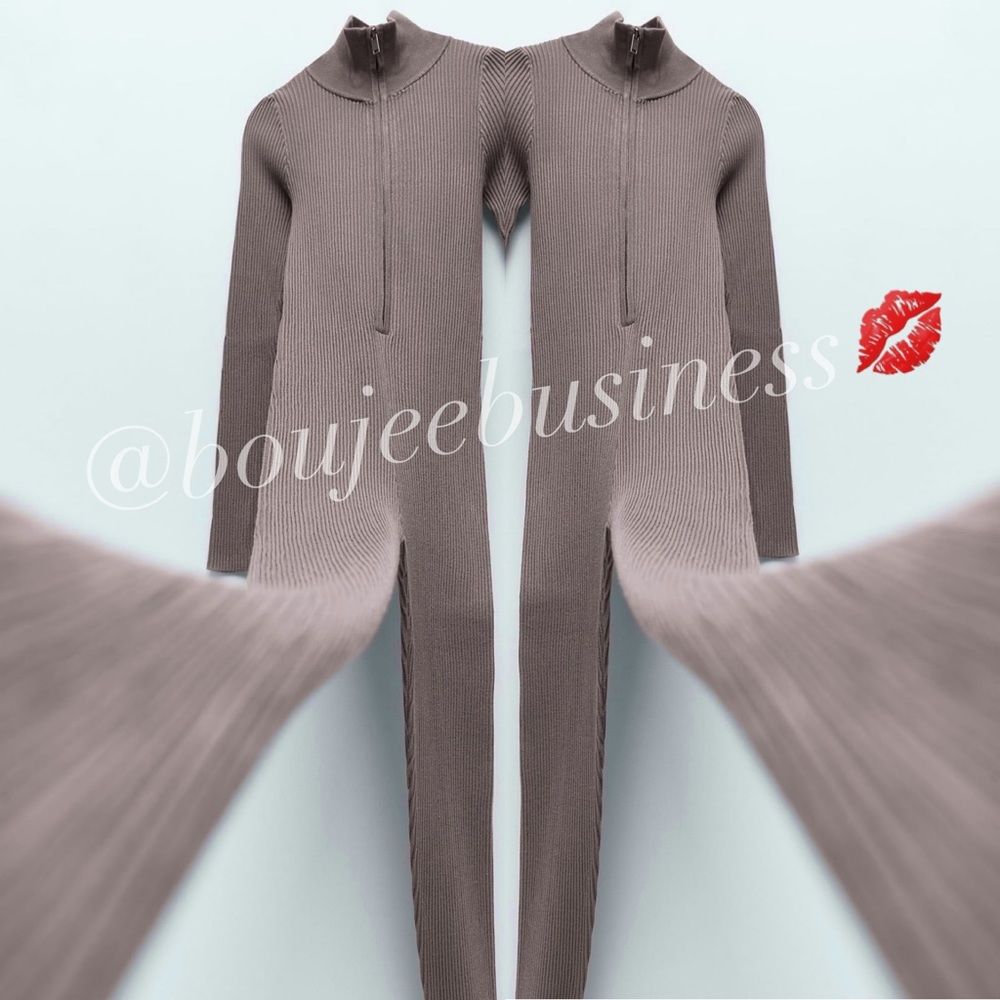 ZARA BNWT Knit Jumpsuit - Picture 5 of 10